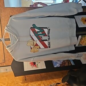 Vintage MTV Women's hooded sweatshirt Size Lrg